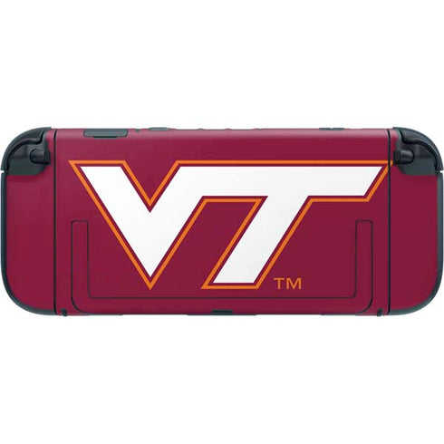 Virginia Tech University Maroon Nintendo Switch 2 (2025) with Joy-Con Skin